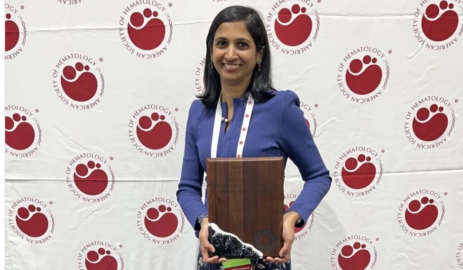 Urvi Shah was awarded the ASH’s David M. Goldenberg Clinical Research Training Institute Award