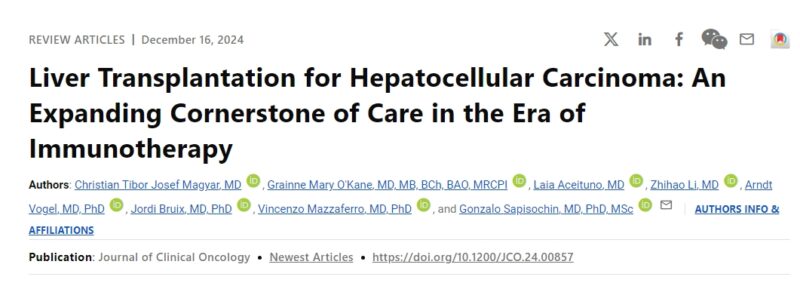 Liver Transplantation for Hepatocellular Carcinoma