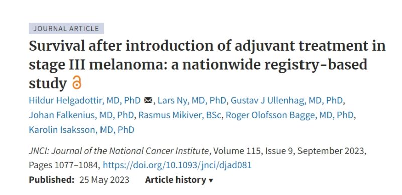 Does adjuvant anti-PD-1 improve survival in real-world stage III melanoma?