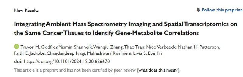 Anirban Maitra: The ability to run mass spectrometry metabolomics and spatial transcriptomics on the same cancer tissue