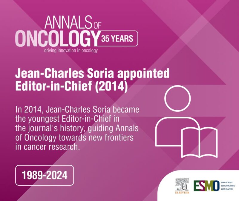 ESMO - In 2014, Jean-Charles Soria became the youngest Editor-in-Chief in the journal's history