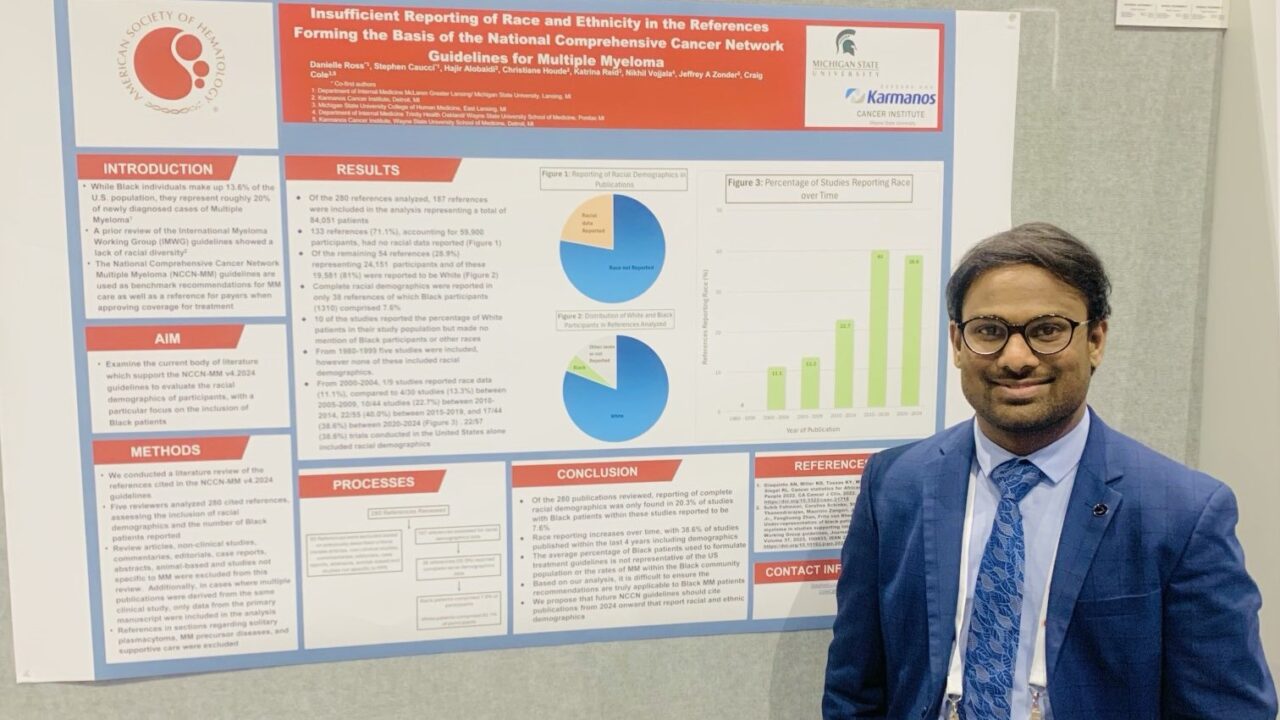 Nikhil Vojjala: Racial representation among studies for MM NCCN guidelines