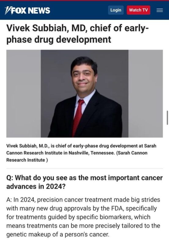 Vivek Subbiah: The latest and greatest in cancer research in 2024