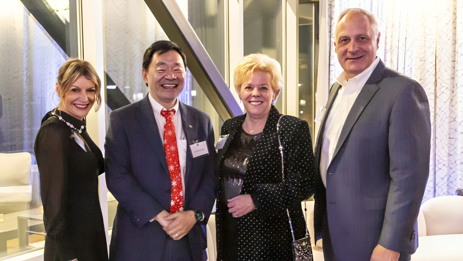 Patrick Hwu: Celebrating the season with Moffitt Cancer Center Board members