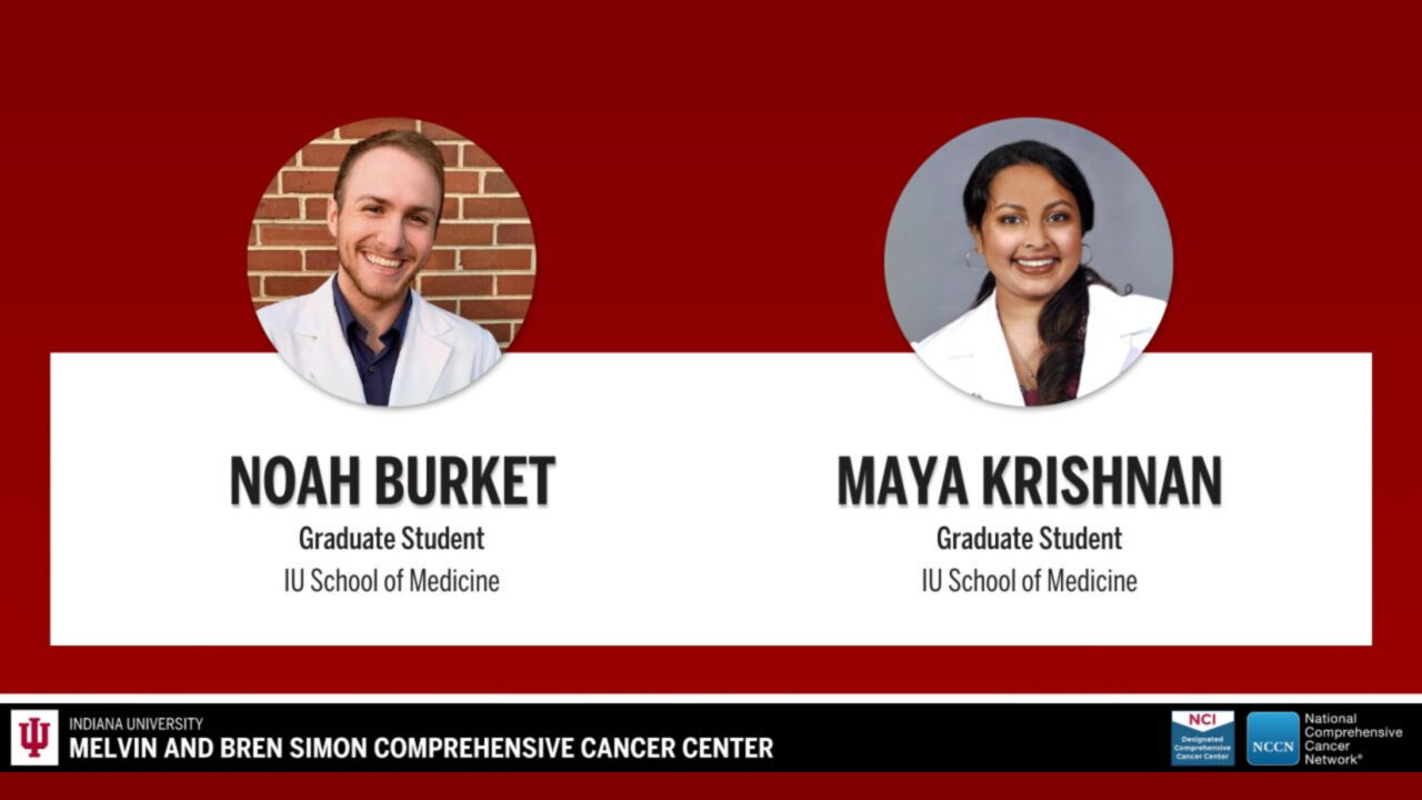 The recipients of the IU Simon Comprehensive Cancer Center’s Merilyn Hester Scholarships