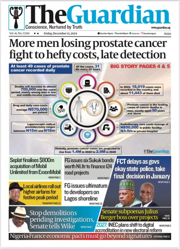 Runcie Chidebe: A major progress in Prostate Cancer awareness and cancer control in Nigeria