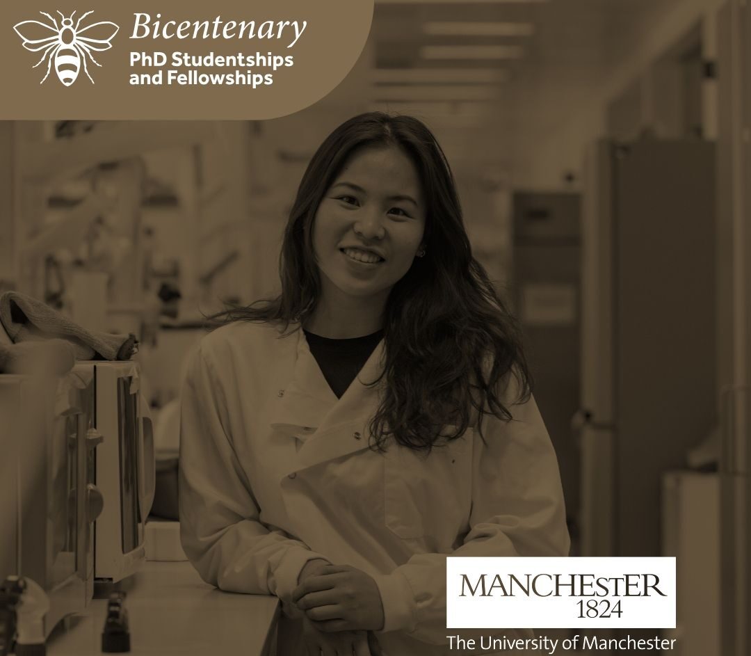 Pioneer the future of discovery and innovation with a fully funded Bicentenary PhD Studentship at The University of Manchester