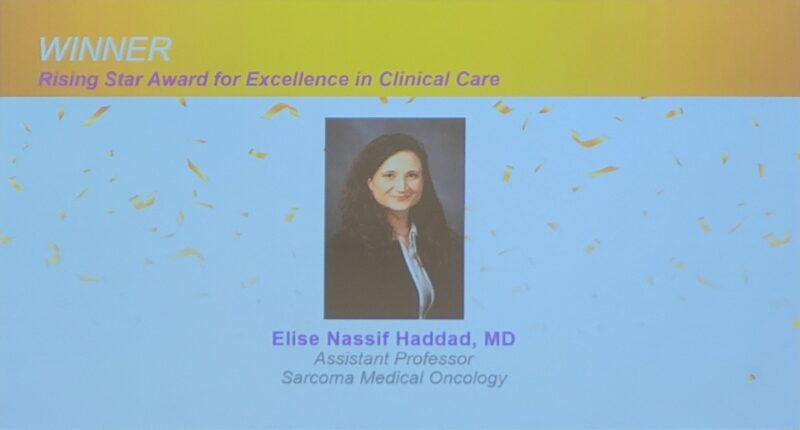 Fadi Haddad: Elise Nassif Haddad received the Rising Star Award for Excellence in Clinical Care