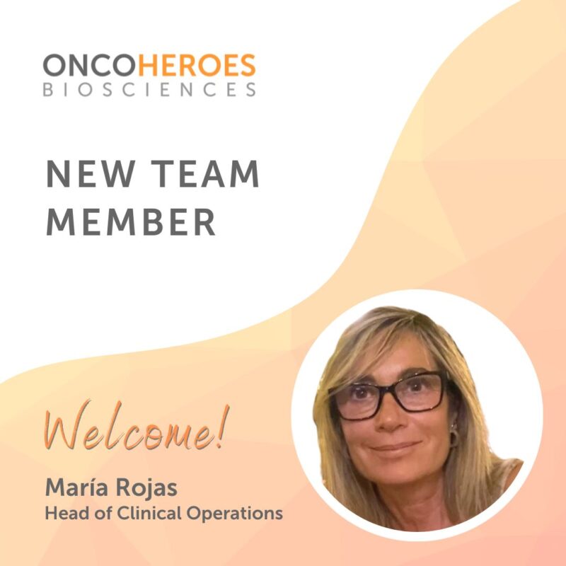 Welcoming Maria Rojas to the Oncoheroes Biosciences team as the new Head of Clinical Operations