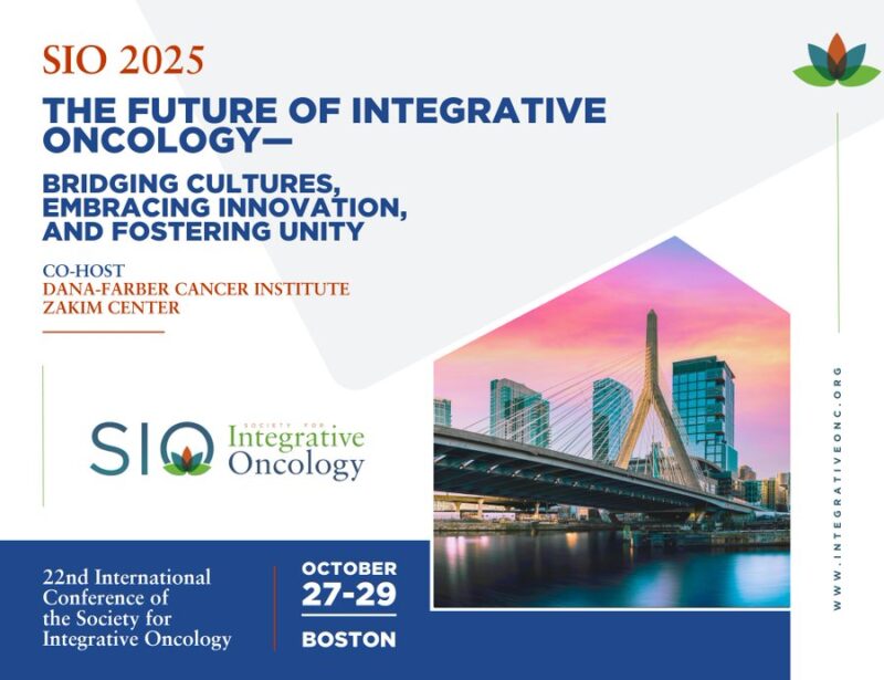 Mark your calendars for the 2025 Society for Integrative Oncology conference