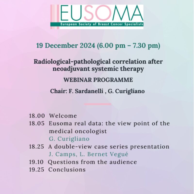 EUSOMA Real-World Data and Case Presentation by Radiologist and Pathologist - SPCC