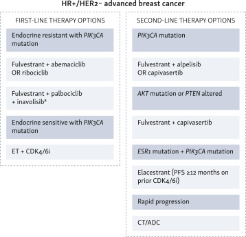 Practical treatment strategies and novel therapies for HR positive/HER2 negative advanced breast cancer