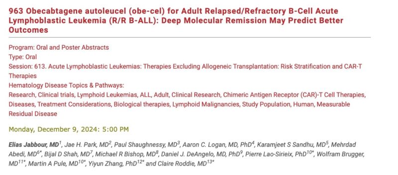 Razan Mohty: Cellular therapies for acute leukemia - A Deep Dive from ASH24