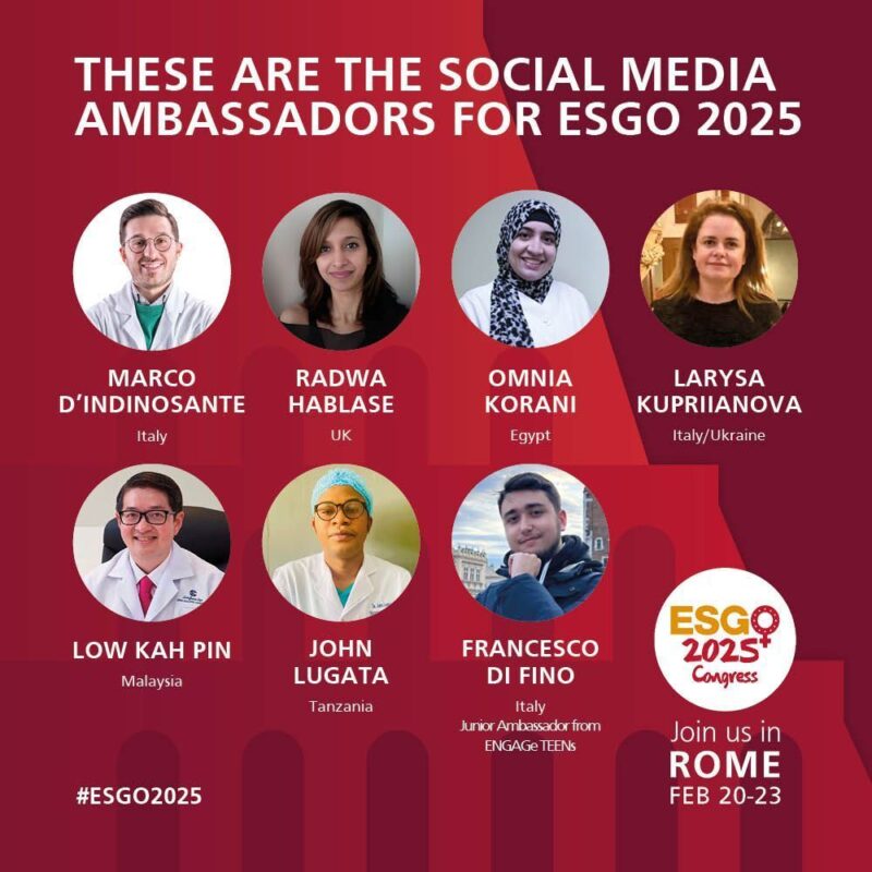 Introducing the Social Media Ambassadors for ESGO 2025