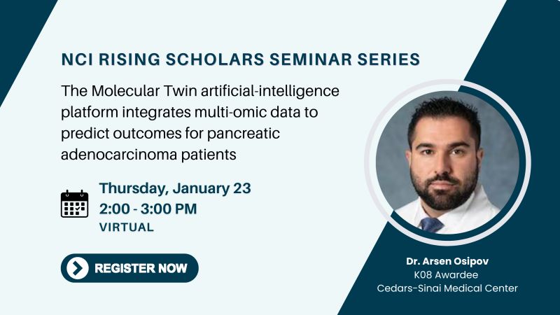 The first seminar of 2025 NCI Rising Scholars: Cancer Research Seminar Series