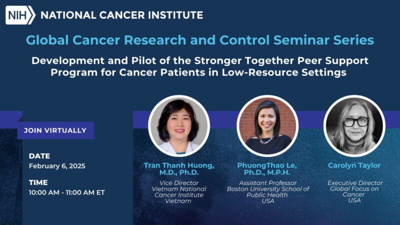 The Global Cancer Research and Control Seminar Series - NCI Center for Global Health