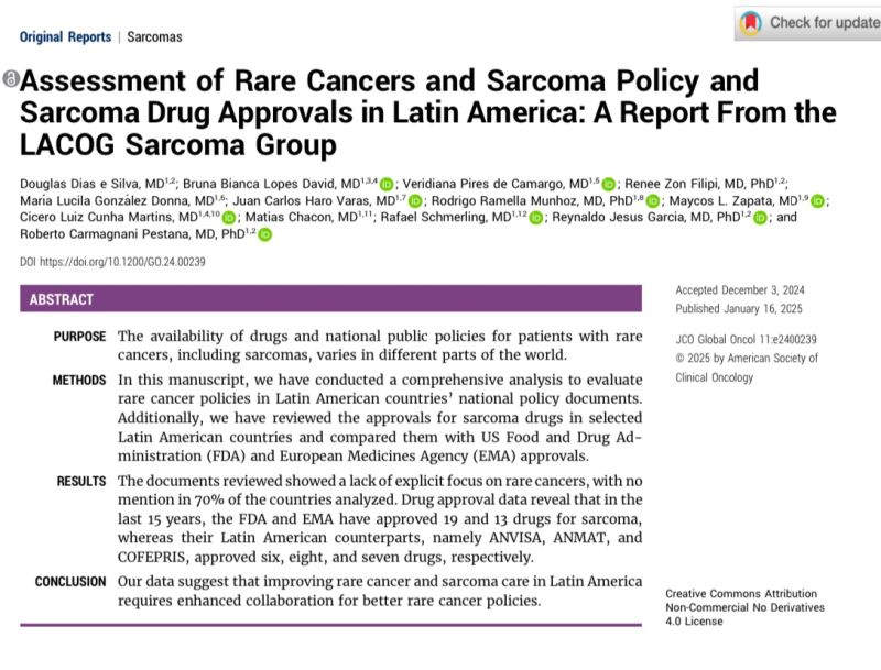 Bruna David: Disparities in the treatment of rare cancers in Latin America