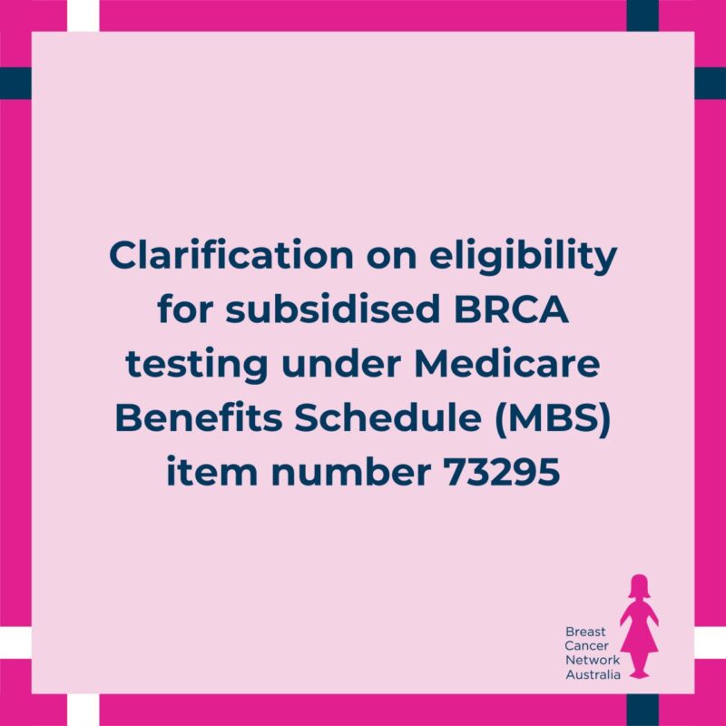 Vicki Durston: Clarifying BRCA Testing Eligibility