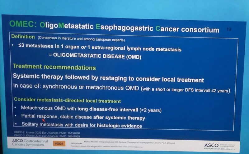 Amol Akhade: Oligometastatic Esophageal Gastric cancers