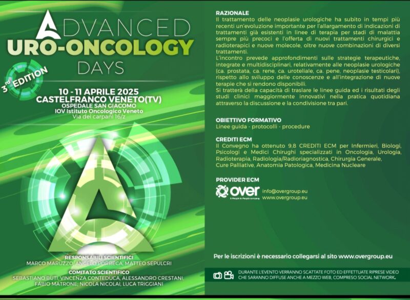 Andrea Lancia: Speaking at Advanced Uro-Oncology Days on bladder cancer