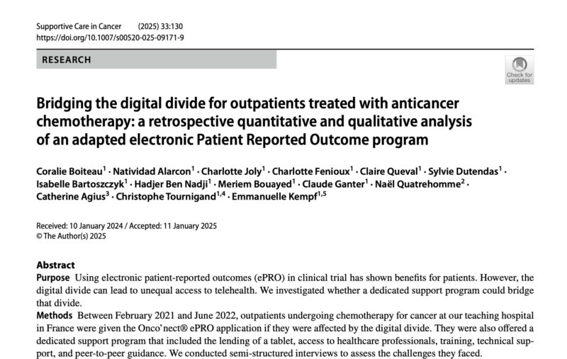 Bridging the Digital Divide in Cancer Care - MASCC