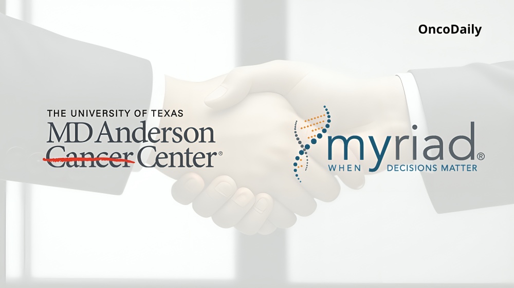 The University of Texas MD Anderson Cancer Center and Myriad Genetics has announced a five-year strategic alliance