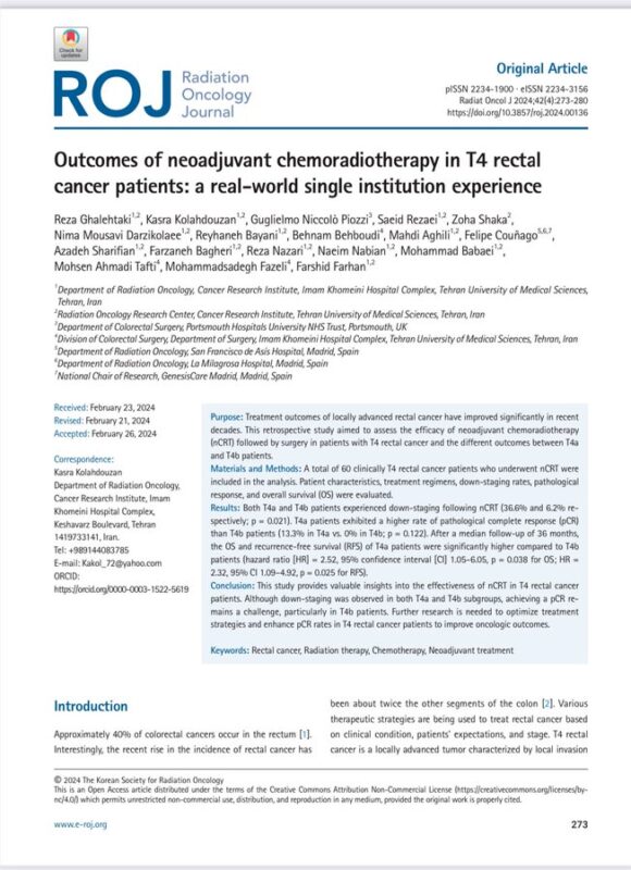 chemoradiotherapyrectal cancerFelipe Couñago