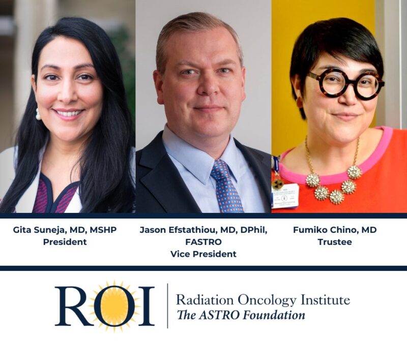 Fumiko Ladd Chino: Honored to serve at ROI - The ASTRO Foundation on the Board of Trustees