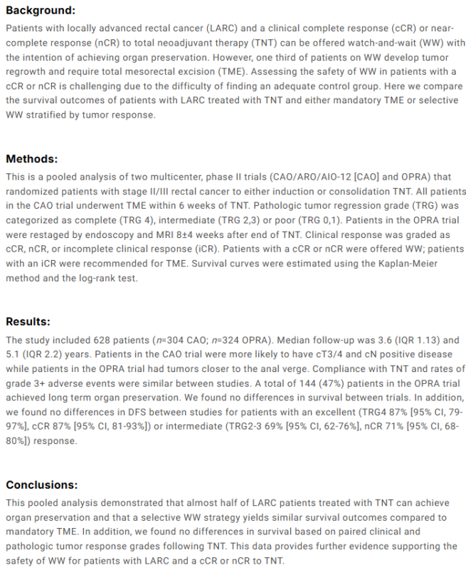 Krishan Jethwa: Pooled CAO/ARO/AIO-12 and OPRA Rectal trials