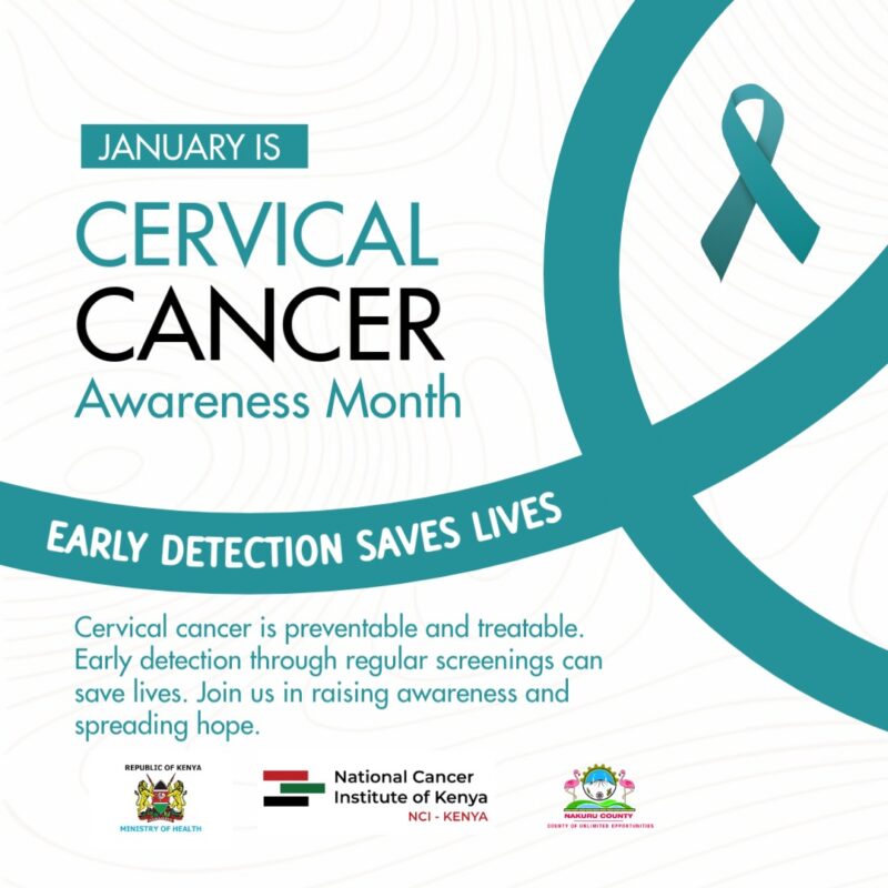 January is cervical cancer awareness month - National Cancer Institute of Kenya