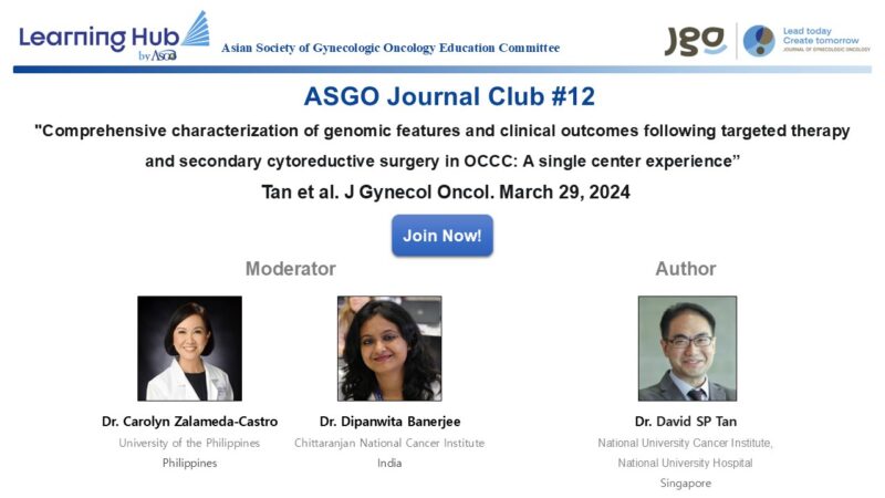 Genomic features and clinical outcomes following targeted therapy and secondary cytoreductive surgery in OCCC - ASGO Education