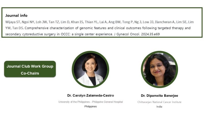 Genomic features and clinical outcomes following targeted therapy and secondary cytoreductive surgery in OCCC - ASGO Education