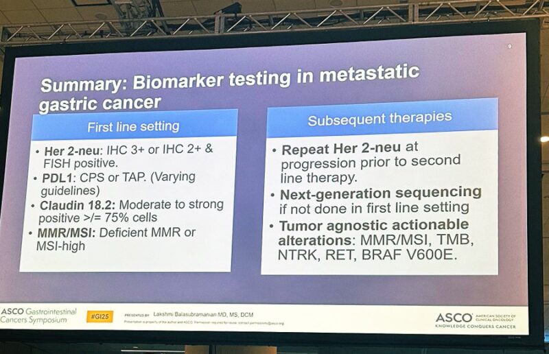 Despina Siolas: Are you confused about biomarker testing in gastric cancer?