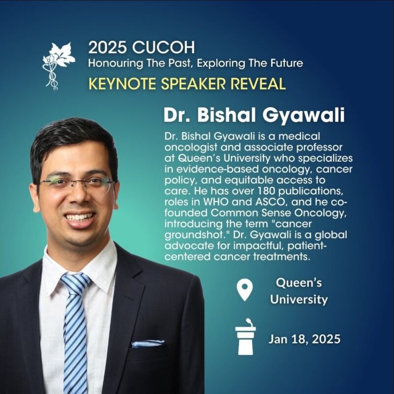 Bishal Gyawali: Pleasurd to do a keynote address at the 2025 CUCOH conference in Queen's University