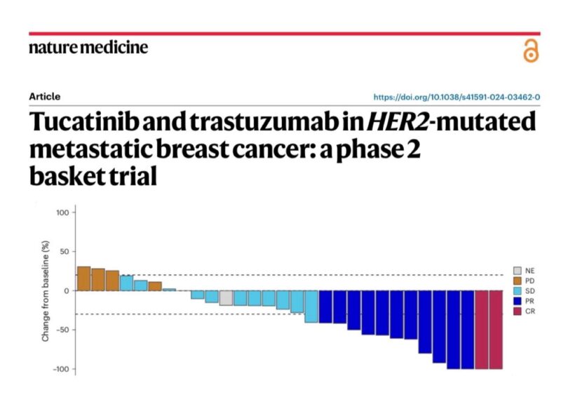 Tucatinib and trastuzumab in HER2-mutated metastatic breast cancer