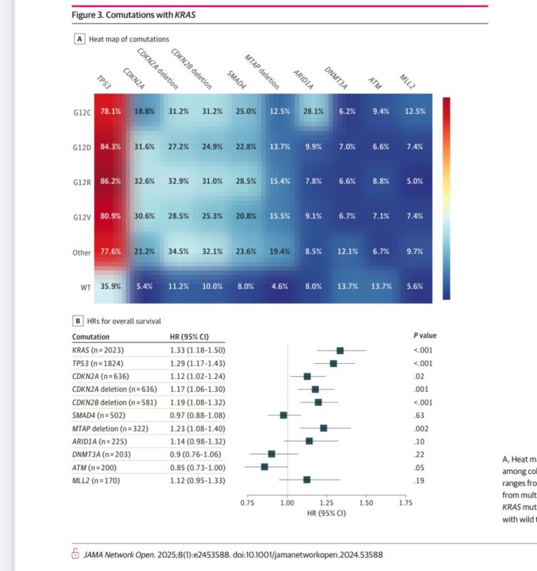 KRAS Mutation Status and Treatment Outcomes in Patients with Metastatic Pancreatic Adenocarcinoma