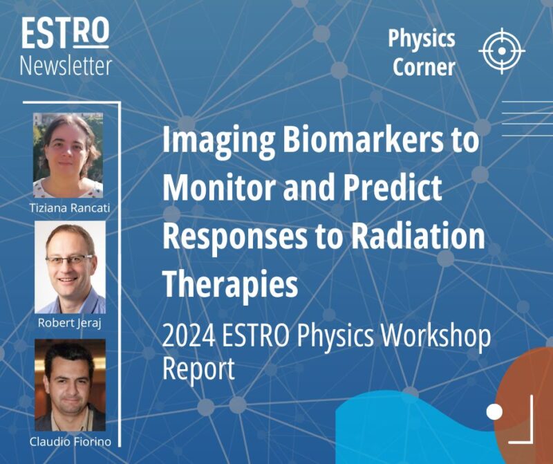 The transformative role of imaging biomarkers in radiation oncology in this ESTRO Physics Workshop 2024 Report