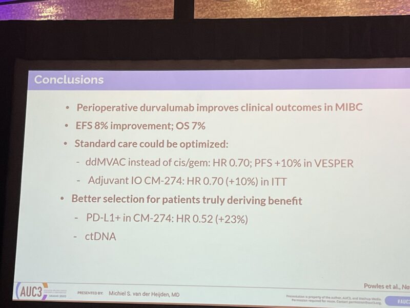 Petros Grivas: Neoadjuvant Cisplatin-Based Chemotherapy + Peri-Operative Durvalumab as SOC in Fit Patients with MIBC