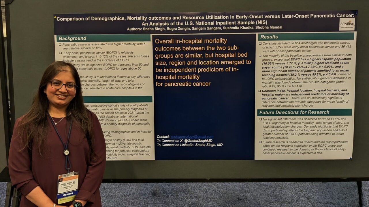 Sneha Singh: Thrilled to be presenting at ASCO GI