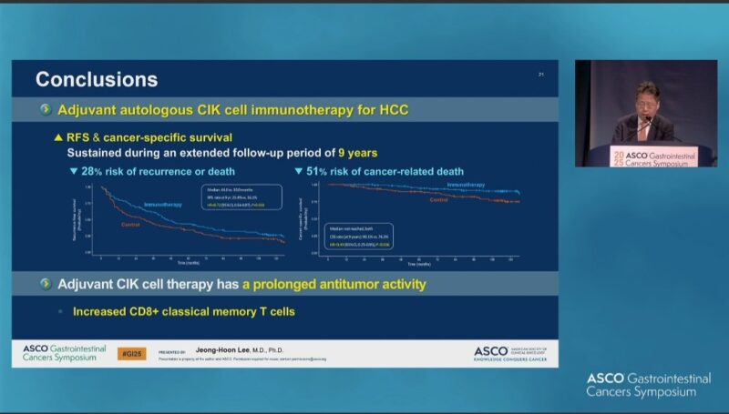 Antonio D'Alessio: 9 year follow-up of adjuvant cell therapy for HCC at ASCOGI25