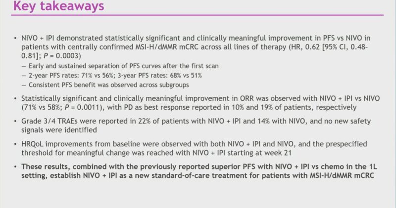 Cathy Eng: Creating a new standard of care with Checkmate 8HW