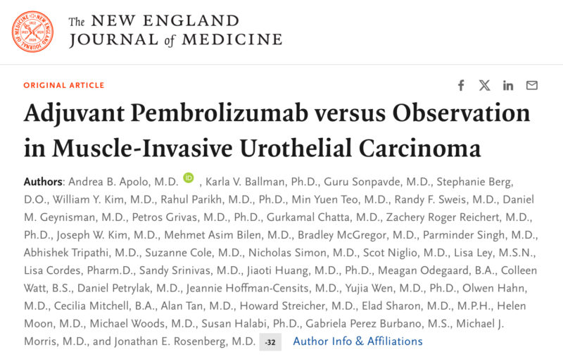 Erman Akkus: Adjuvant pembrolizumab after surgery in high risk muscle invasive bladder cancer