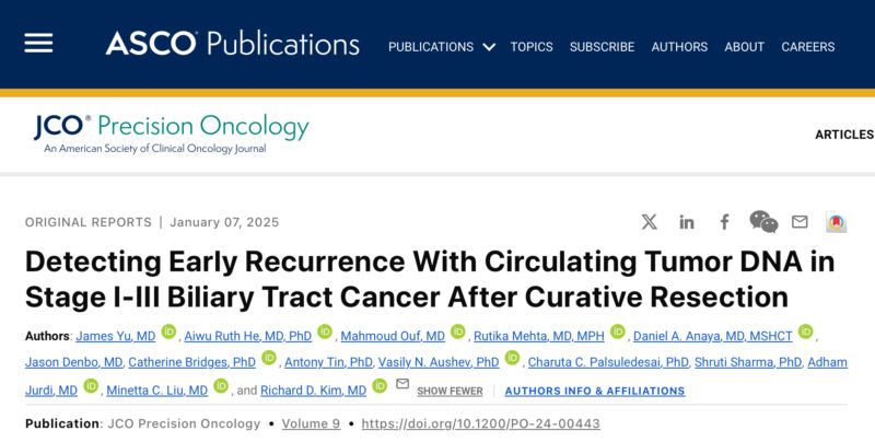 Erman Akkus: ctDNA in resected biliary tract cancers