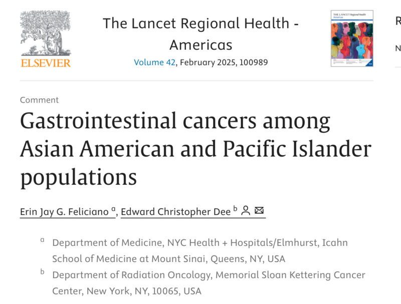 Edward Christopher: Gastrointestinal cancer among Asian, Americans and Pacific Islanders