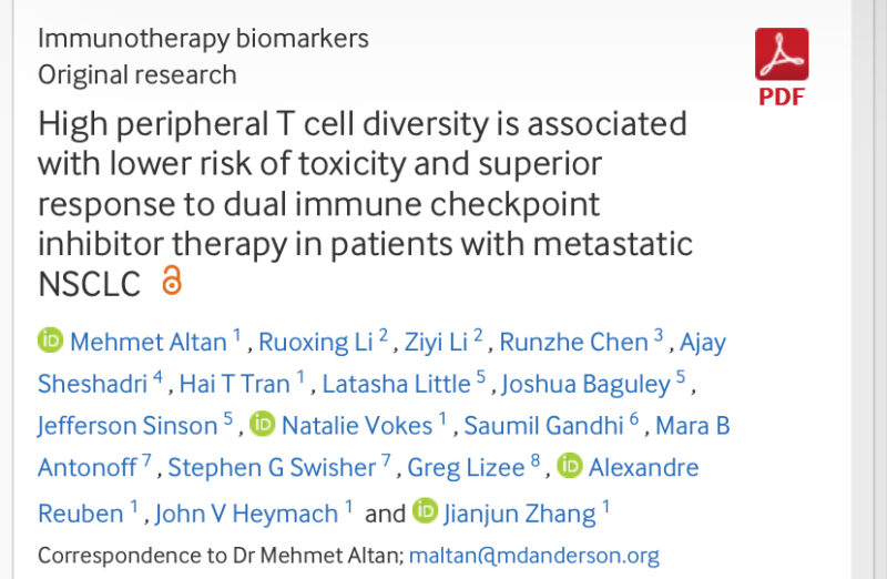 T cell diversity