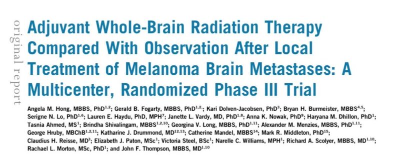 Gustavo Viani: Melanoma brain metastases require precision and collaboration