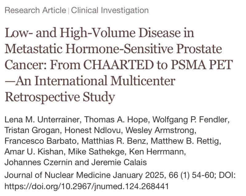 Baris Turkbey: Low- and High-Volume Disease in Metastatic Hormone-Sensitive Prostate Cancer