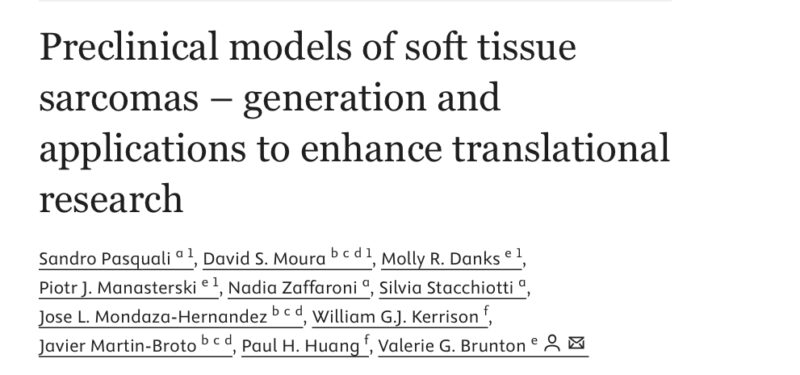 Javier Martin-Broto: Preclinical models of soft tissue sarcomas