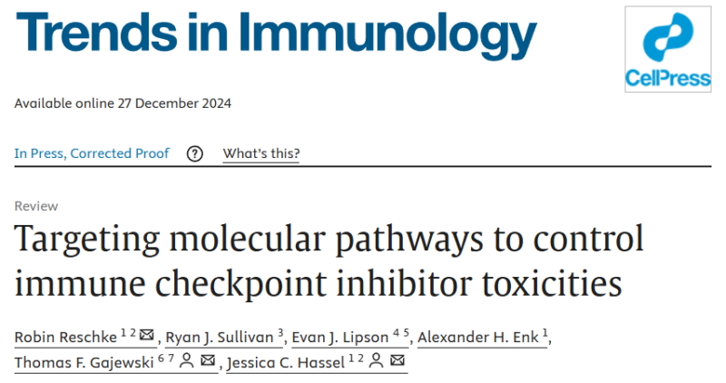 Targeting Molecular Pathways to Control ICI Toxicities