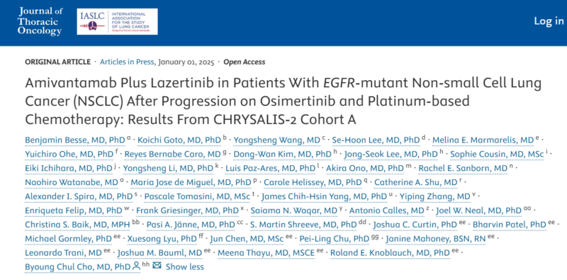 Luis Raez: We have a lot of survivors on osimertinib alone that will need second-line therapy in the future